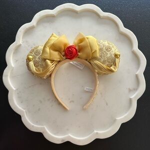 Tokyo Disney Resort ~ Belle inspired Gold and Red Rose Headband